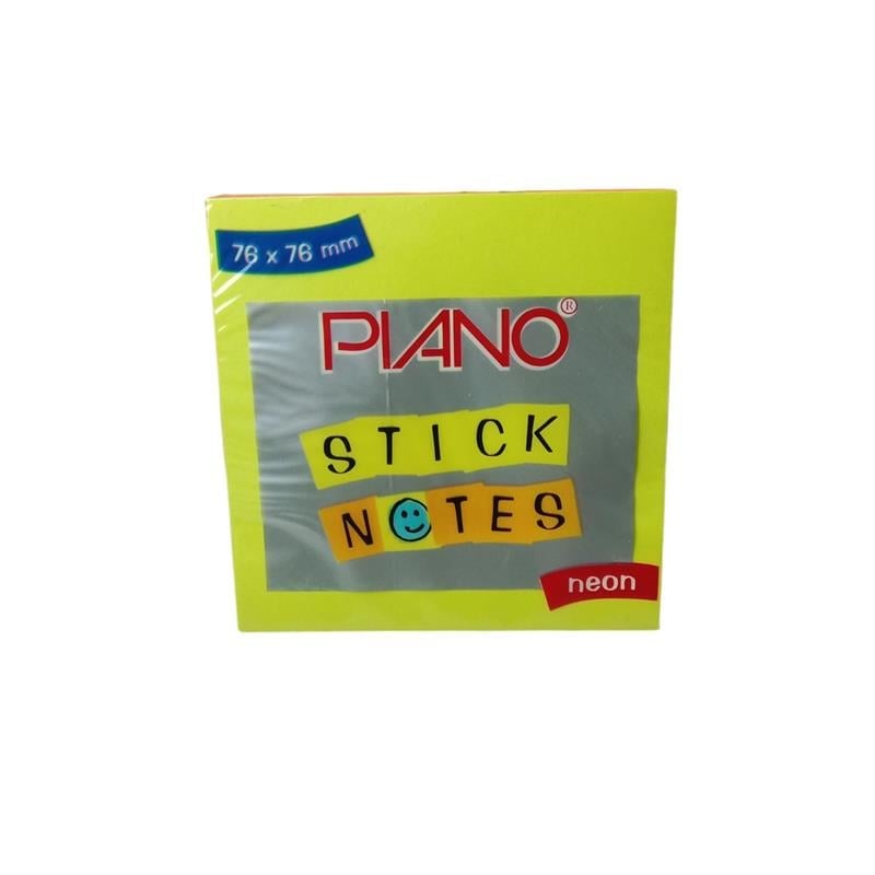 Piano Post-it 05 76x76 Neon Sarı 12’li Shrink