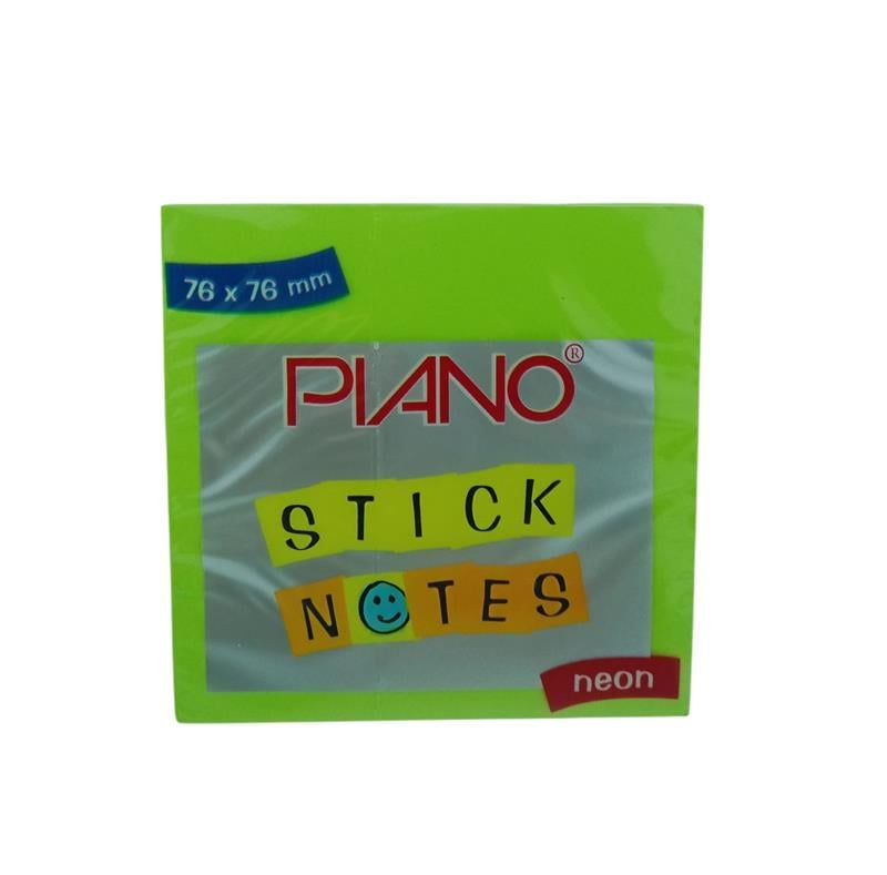 Piano Post-it 07 76x76 Neon Yeşil