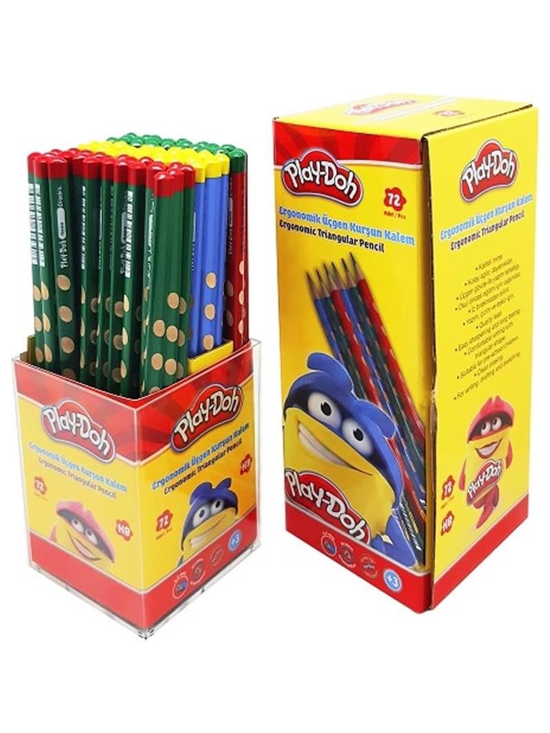 Play-Doh Oluklu Kurşun Kalem 72’li Paket