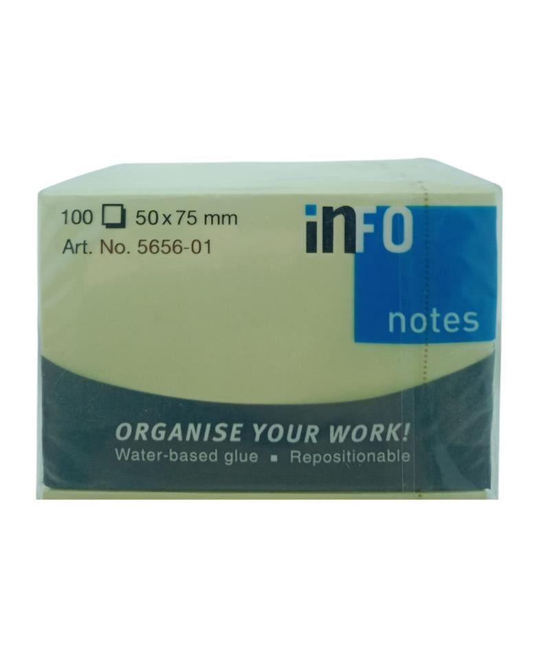 Post-it- Info Notes 50x75 Sarı 100yp