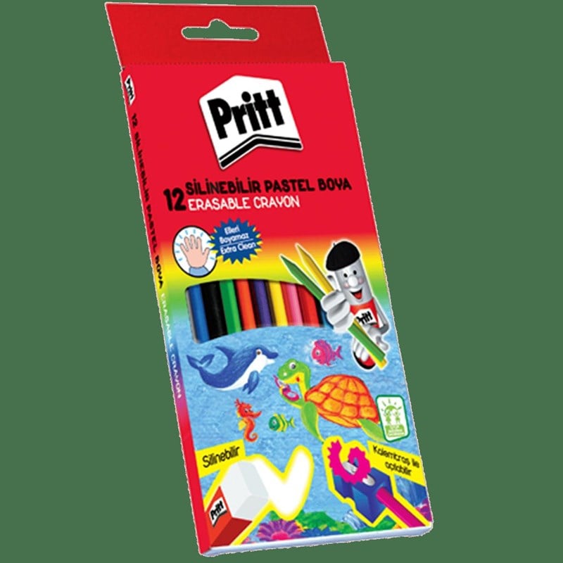 Pritt Pastel Boya Karton Kutu Silinebilir 12 Renk