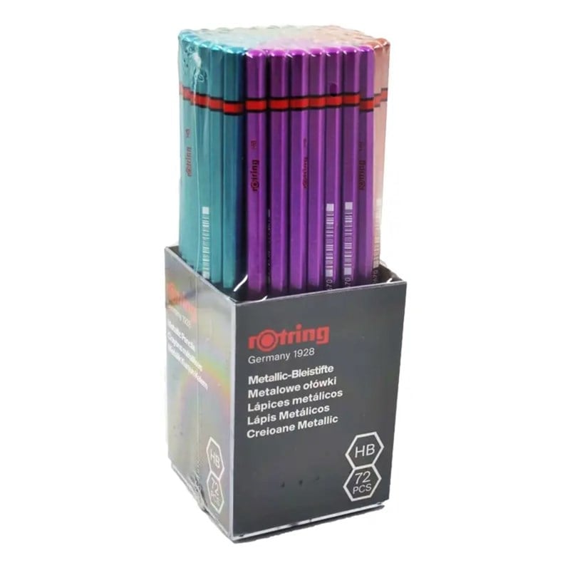 Rotring 2090067 Metalik Kurşun Kalem HB 72'li Paket