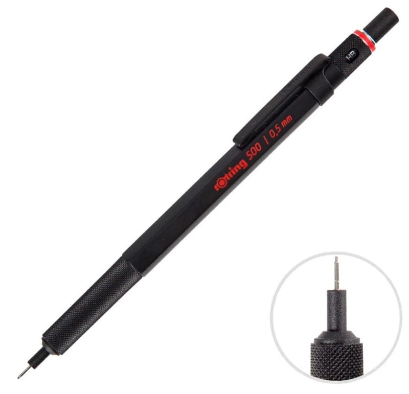 Rotring 500 Siyah 0.5 mm Versatil Kalem 1 Adet