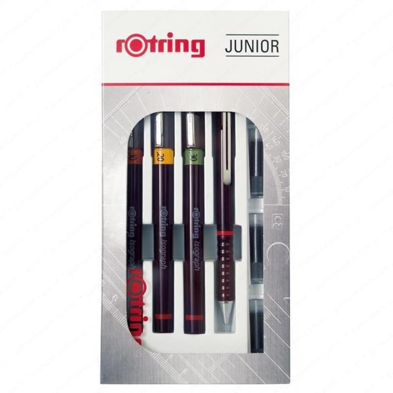 Rotring Isograph Rapido Kalem Seti (0.2-0.4-0.6) + Tikky 0.5