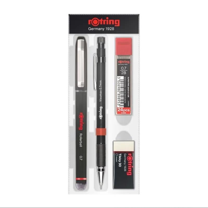 Rotring Ofis Seti Visumax Versatil Kalem 07mm+ Roller Kalem Siyah