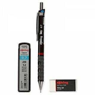 Rotring Tikky Okul Seti 0.7 Mm Bordo Versatil Uçlu Kalem-Silgi-Uç