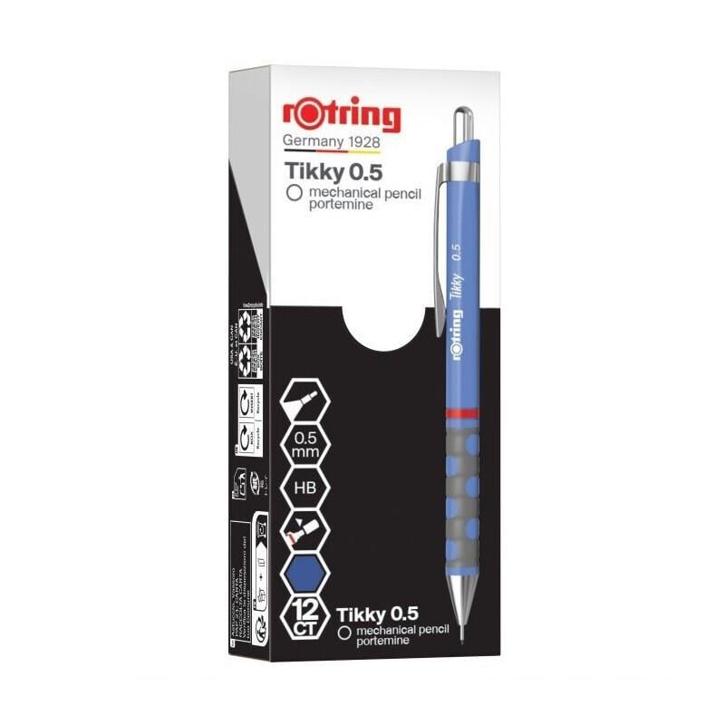 Rotring Tikky Versatil Kalem 0.7 Menekşe Mavi 2214584 12'li Paket