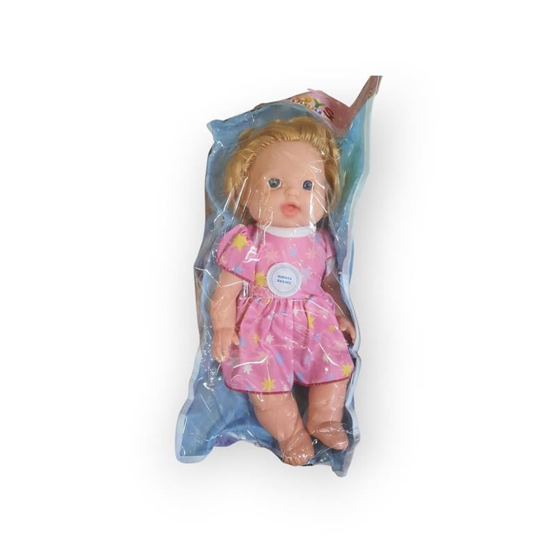 SARIŞIN SESLİ ASYA OYUNCAK BEBEK ELBİSELİ 