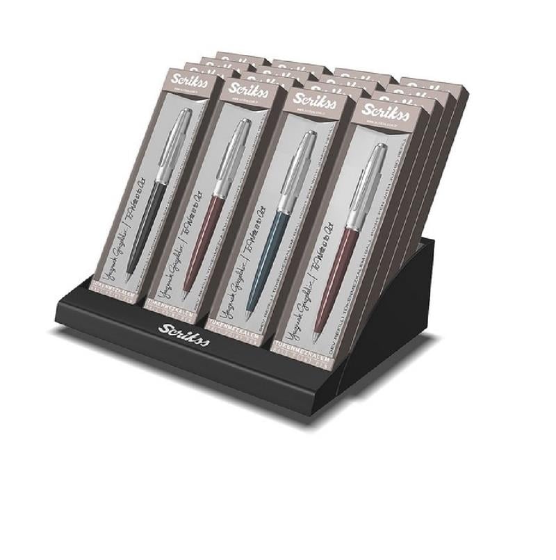 Scrikss 78 Tükenmez Kalem 16'lı Stand
