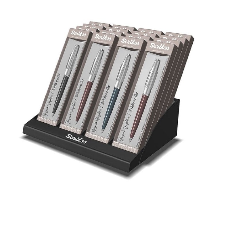 Scrikss 78 Tükenmez Kalem 16'lı Stand