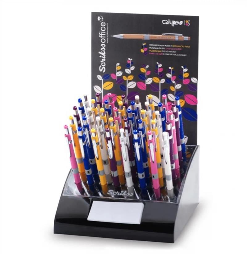 Scrikss Calypso Color Versatil Kalem 07 ve 05 mm 40'lı Stand