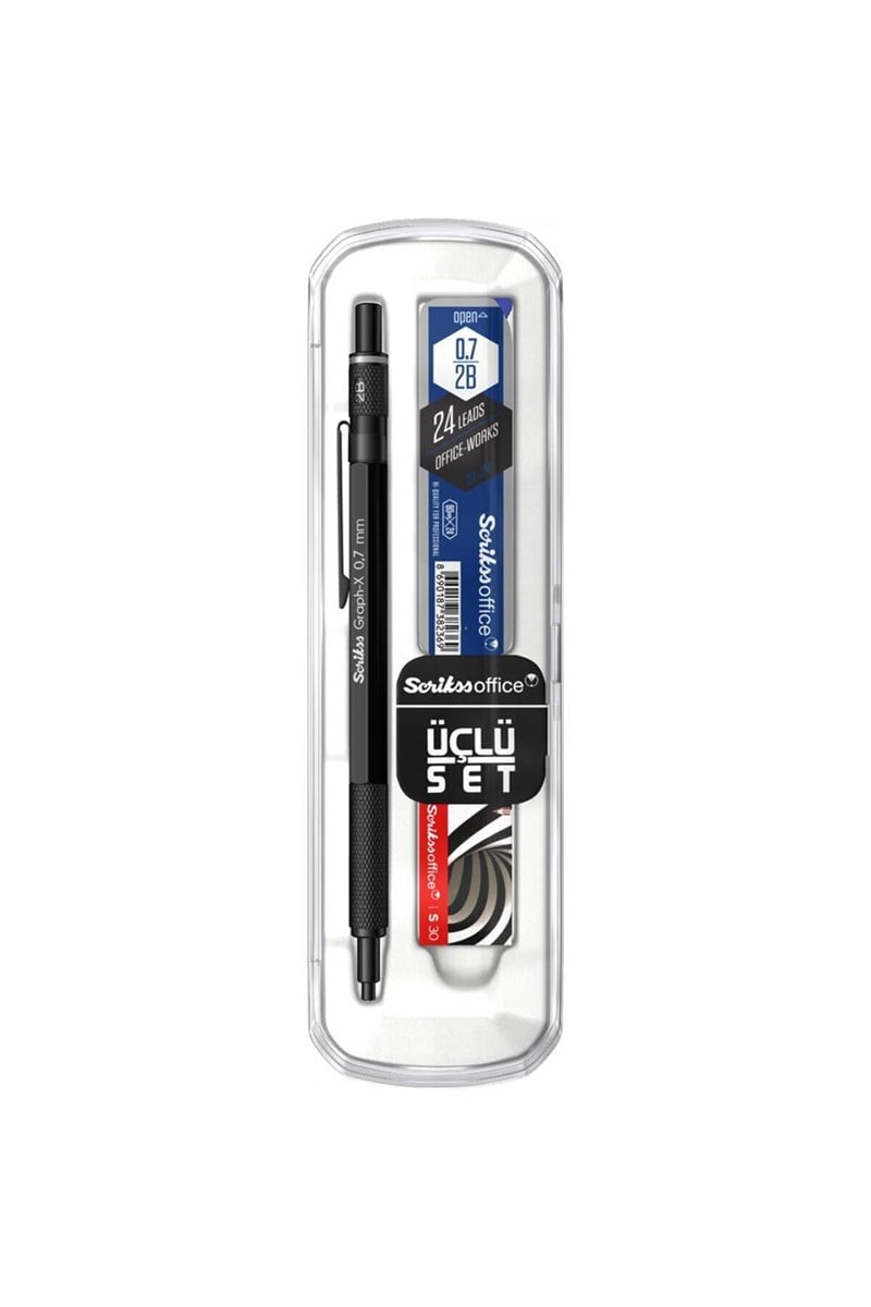 Scrikss Graph-x Metal 3 Lu Set 0.7 Mat Siyah