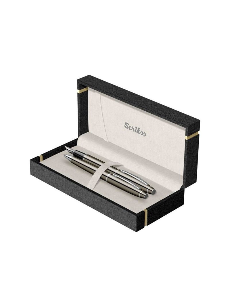 Scrikss Kalem Seti 35 Dolma & Tükenmez Titanium Lüx Kutu