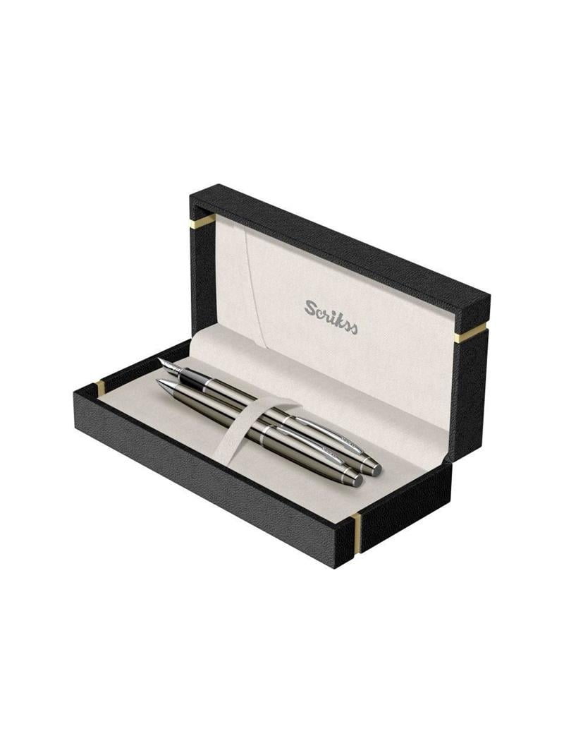 Scrikss Kalem Seti 35 Dolma & Tükenmez Titanium Lüx Kutu