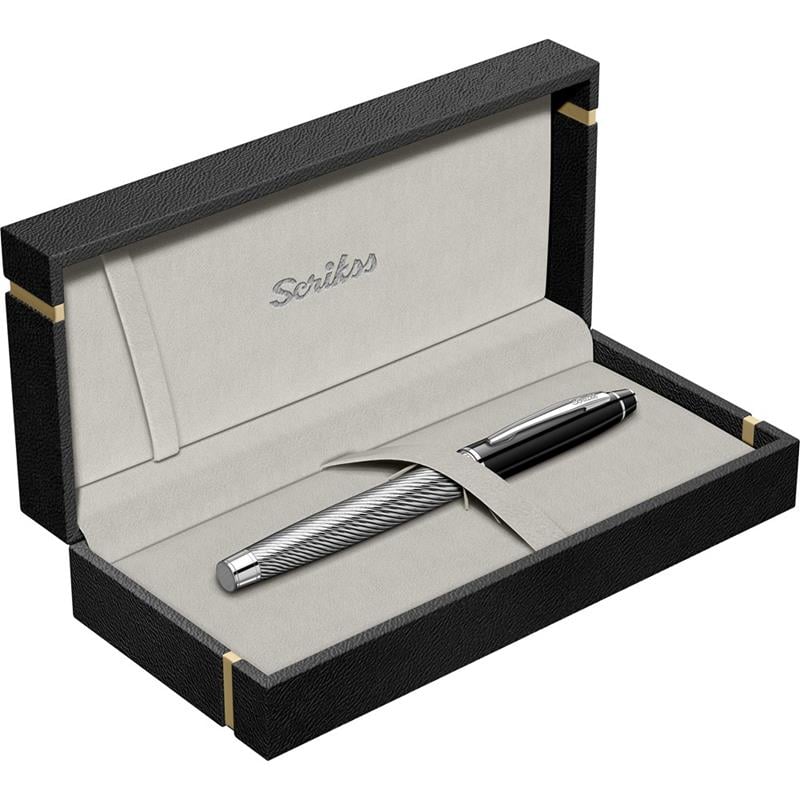 Scrikss Noble 35C Roller Kalem Siyah Krom
