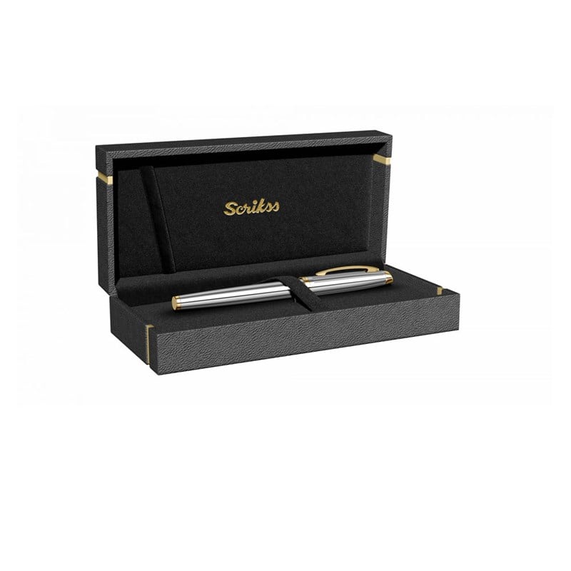 Scrikss Roller Kalem 39 Gold Krom Lüx Kutu