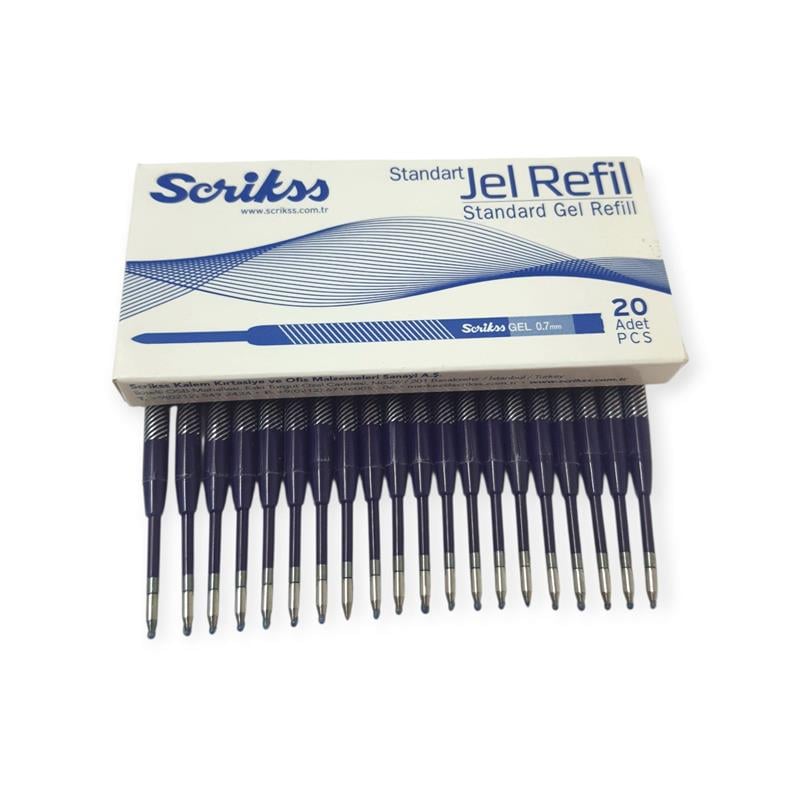 Scrikss Standart Refil Jel Mavi 20’li Kutu