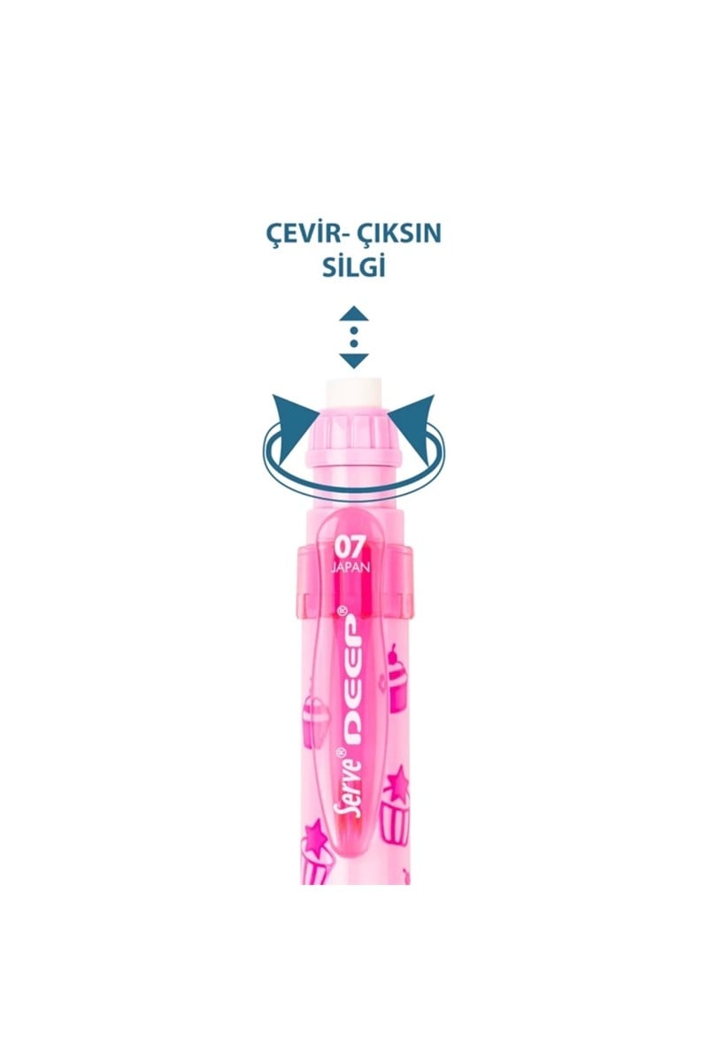 Serve Deep Tatlı Versatil Kalem 0.7mm Cupcake & Dondurma Spmb