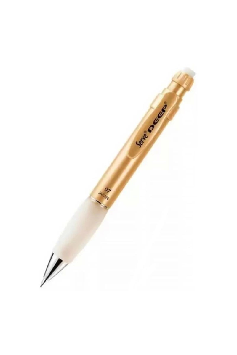Serve Deep Versatil Kalem 0.7mm Metalik Asil Altın