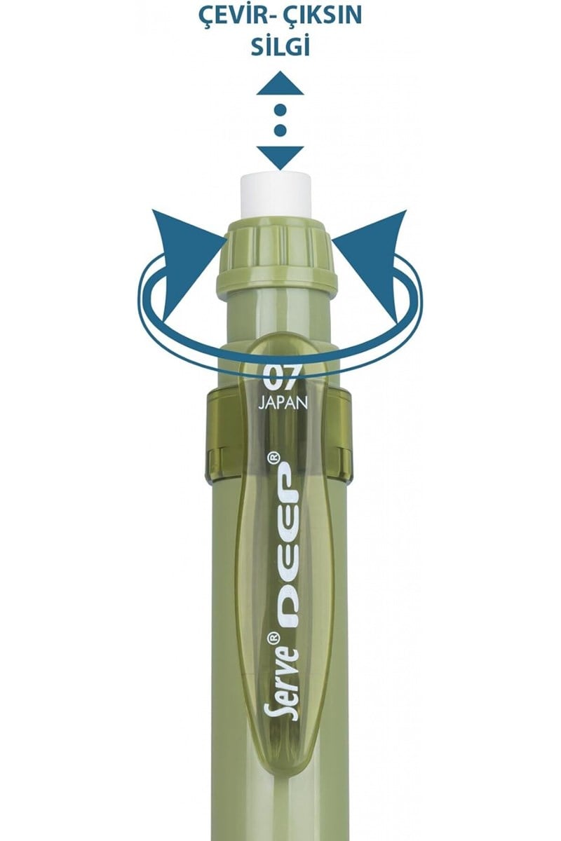Serve Deep Versatil Kalem 0.7mm Yaprak Yeşili