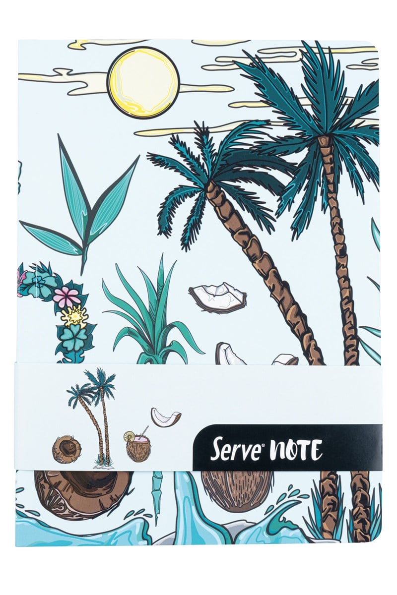 Serve Defter Seti - Desenli Nane Yeşili Kutulu