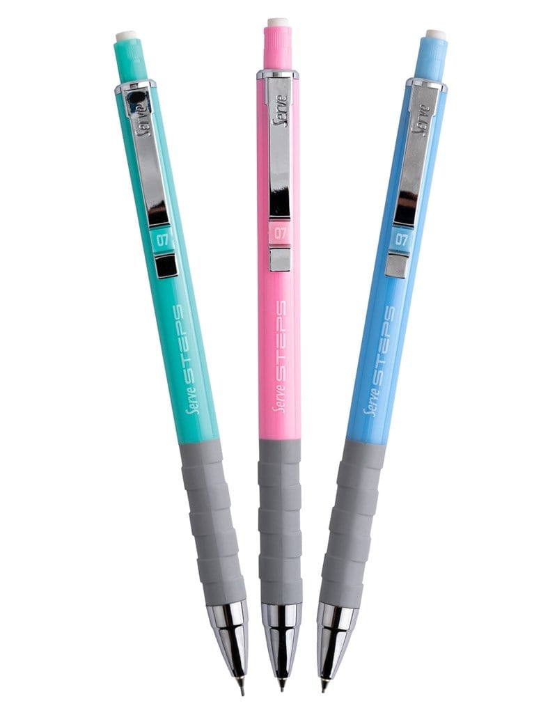Serve Steps Mekanik Kurşun Kalem Pastel 0.7mm 36'lı Stand