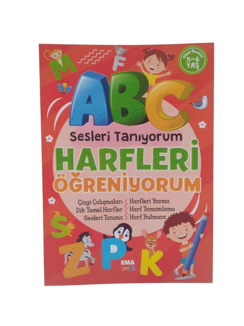 Sesleri Tanıyorum Harfleri Öğreniyorum 5-6 Yaş Ema Çocuk