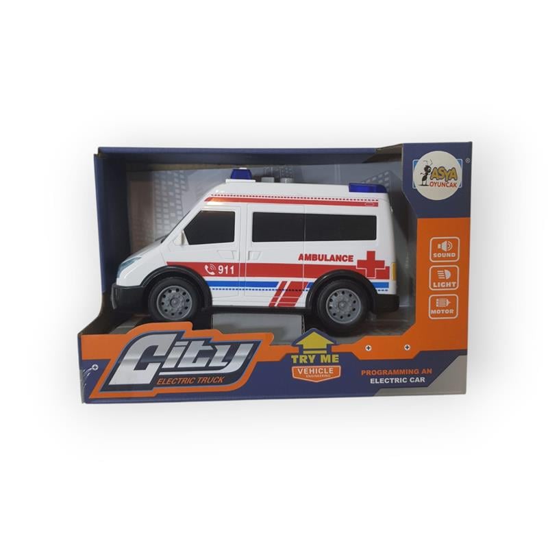 SESLİ IŞIKLI ŞEHİR ELEKTRİKLİ İTFAİYE-AMBULANS-POLİS ARACI 
