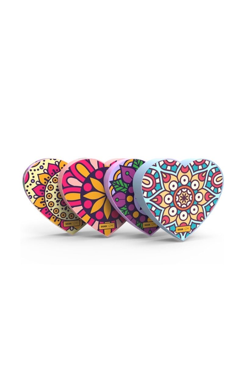Silka 4 Desen Kalpli Silgi- Art.50 36'lı
