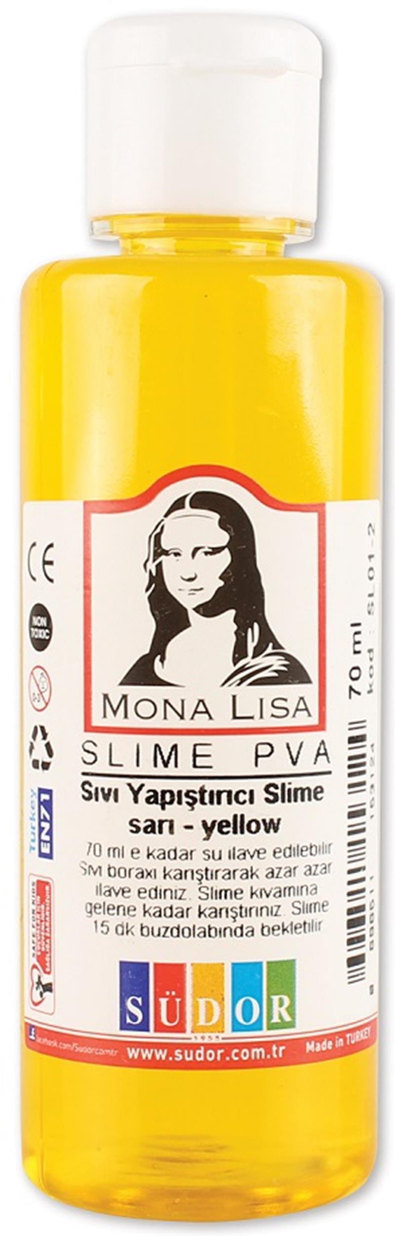 Südor 70 Ml Sarı Slime 12'li Paket 