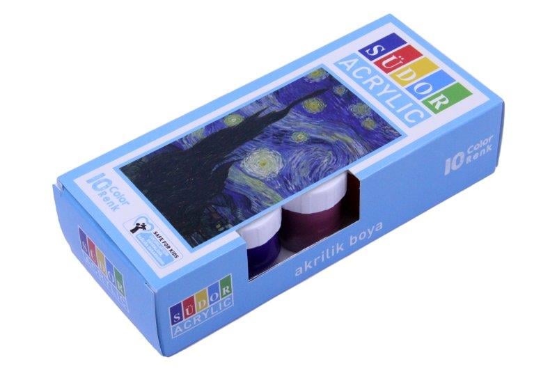 Südor Akrilik Boya 10 Renk Set 10x20ml