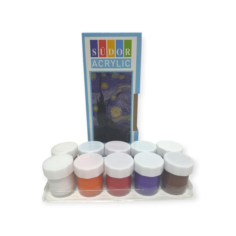 Südor Akrilik Boya 10 Renk Set 10x20ml