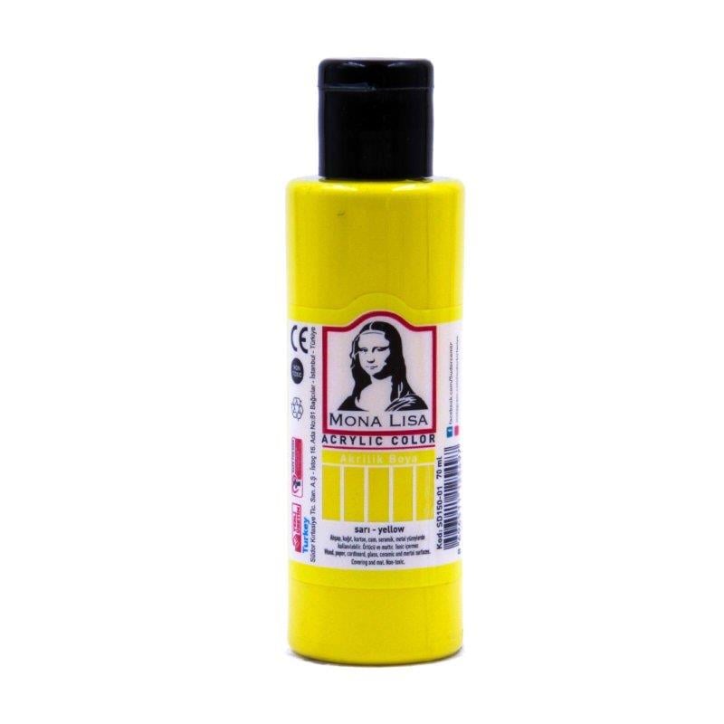 Südor Monalisa Akrilik Boya 70 Ml Limon Sarı 12'li Paket