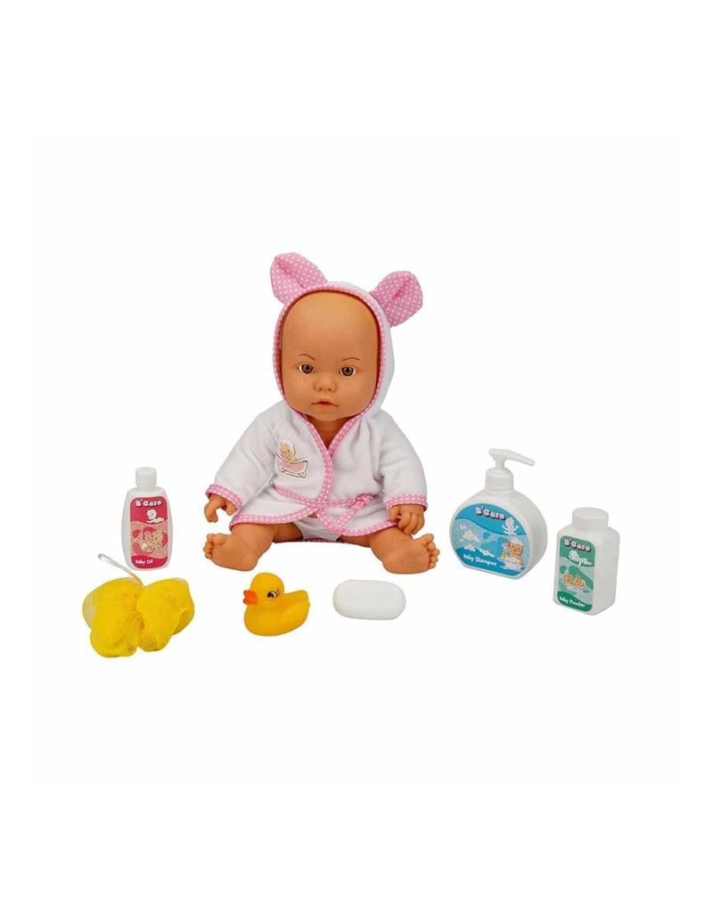 Sunman Bebelou Banyo Zamanı Sesli Bebek Seti 35 cm S01030031