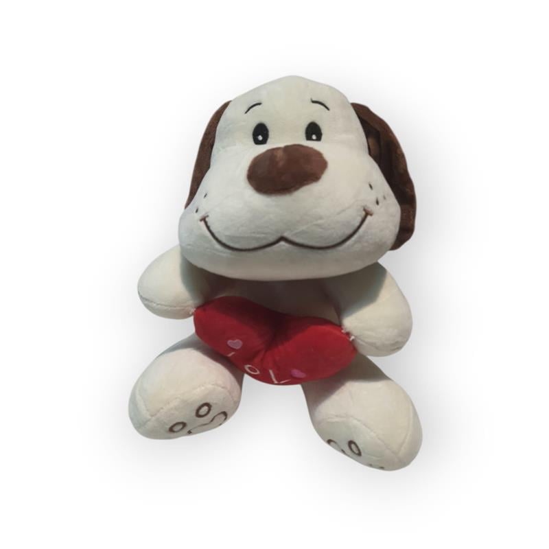SUNMAN SEVİMLİ PELUŞ KALPLİ KÖPEK 32 CM 