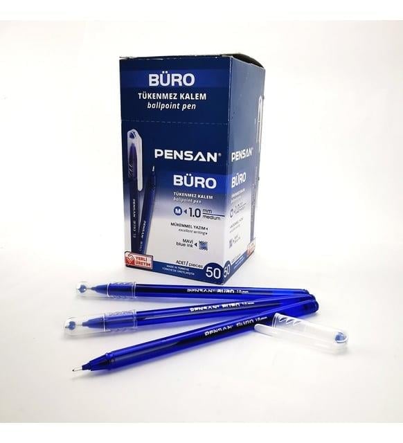 Tükenmez- Pensan 2270 Büro 1mm Mavi 50'li Kutu