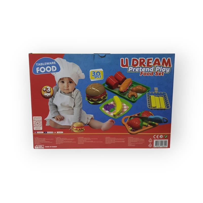U DREAM 30 PARÇA FAST FOOD OYUN SETİ 