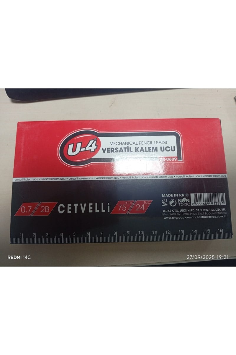 U4-609 Min 75mm 0,7 20'li Cetvelli 24 Tüplü Paket