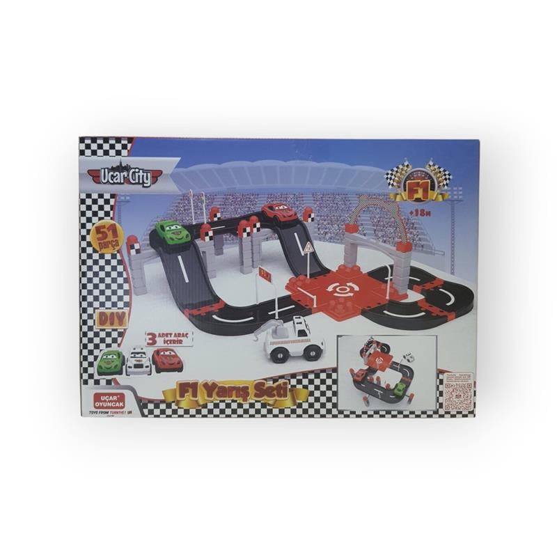 UÇAR CİTY F1 YARIŞ SETİ 51 PARÇA 