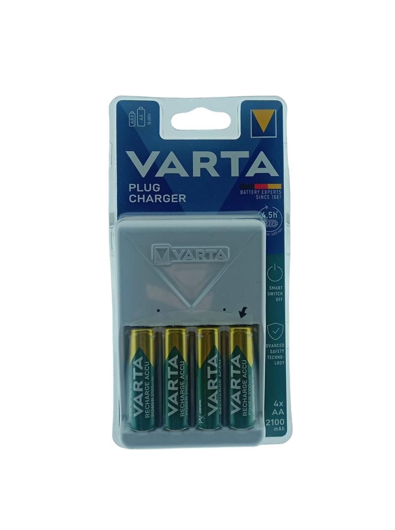 Varta Plug Şarj Aleti 2100 mAh 4 Adet Pil Hediyeli