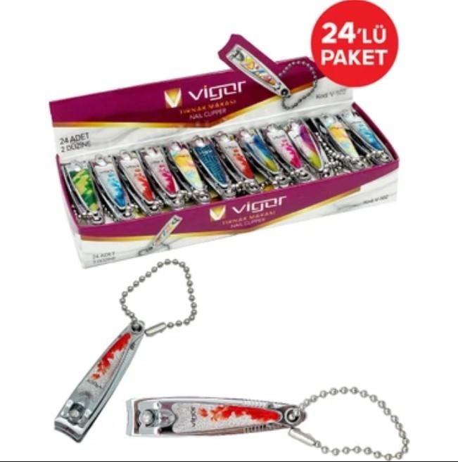 Vigor Tırnak Makası Küçük Renkli 24’lü Paket