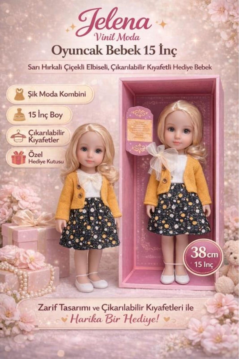 Vinil Oyuncak Bebek Seti 15 Inch 38cm Ctoy-69001-13 