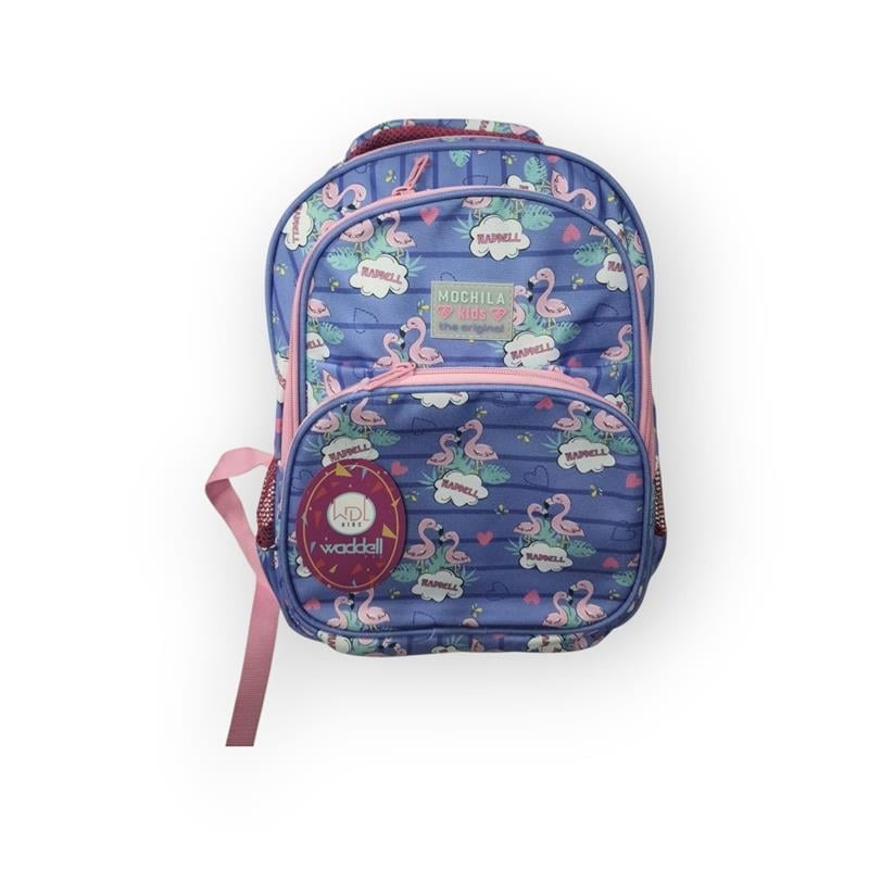 WADDELL KIDS OVAL DSN MOR FLAMİNGO BESLENME ÇANTASI HEDİYELİ İLKOKUL ÇANTASI 