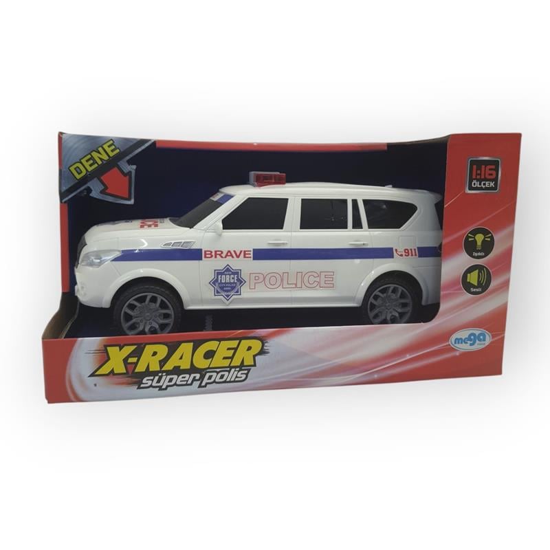 X-RACER SÜPER SESLİ IŞIKLI POLİS ARACI