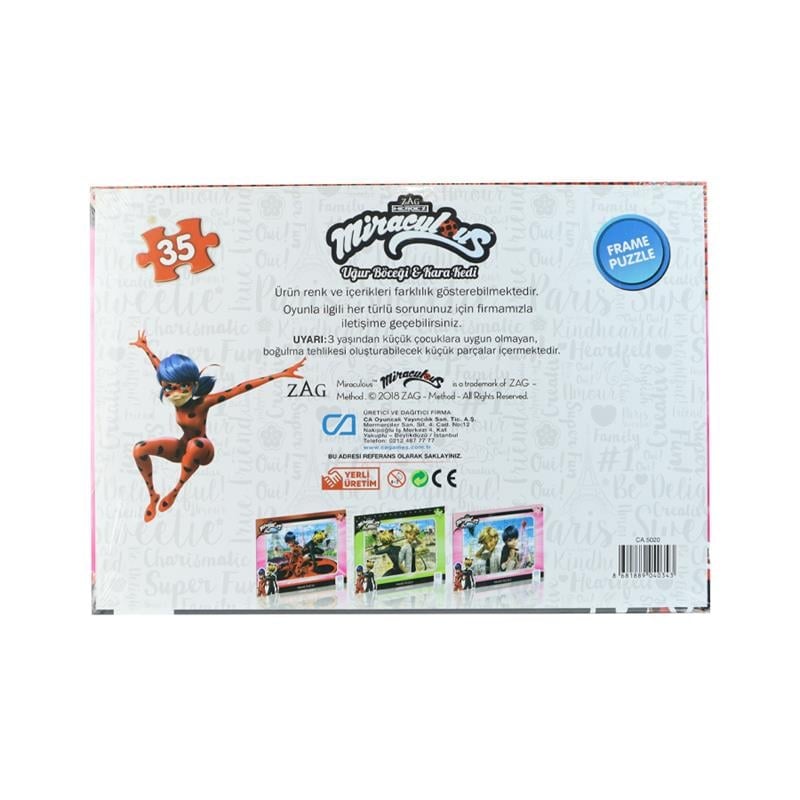 Yapboz- Ca.5020-22 Mıraculous Frame Puzzle 35-1-3