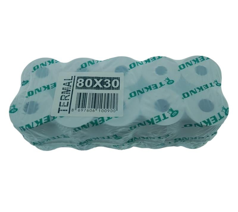 Yavuz Yazarkasa Rulosu 80x30 Termal Pos TSE Belgeli 10’lu Paket