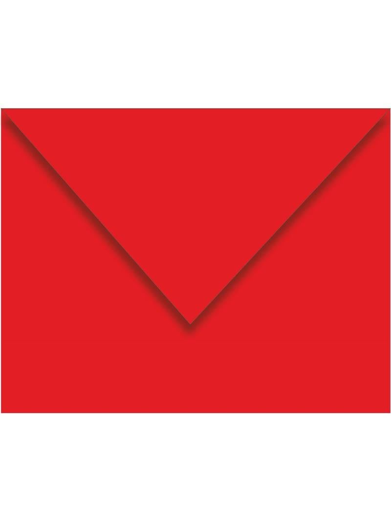 Zarf Davetiye Renkli Kırmızı 130x180 mm 80 gr 500'lü Kutu