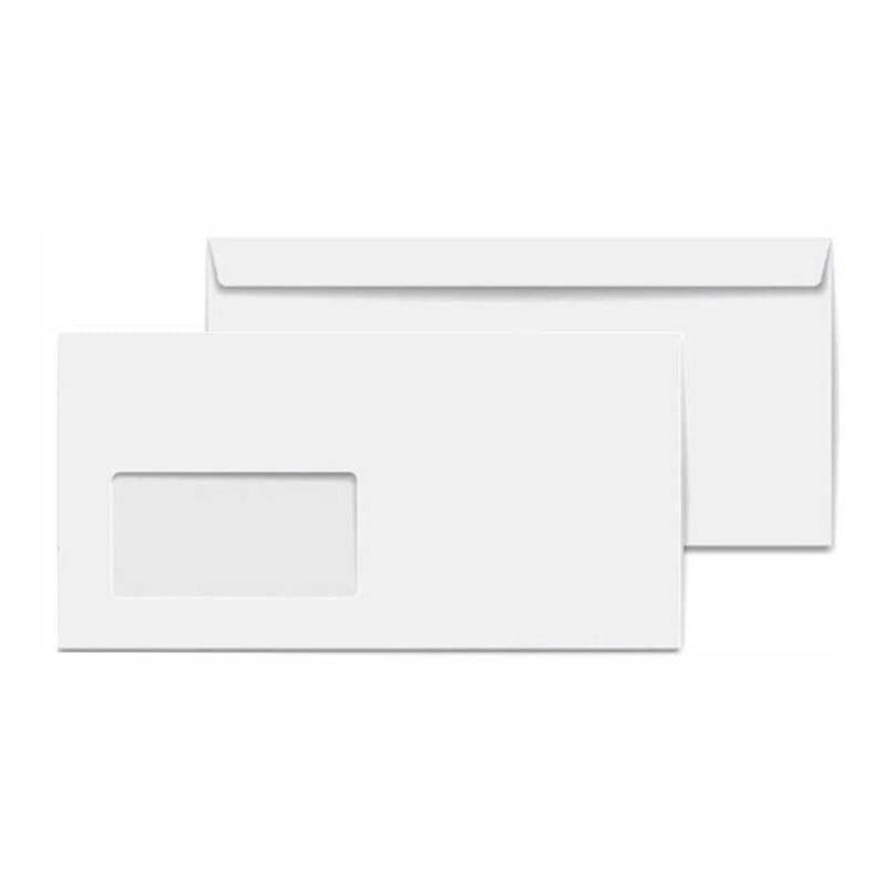 Zarf Diplomat Pencereli 105x240 mm 110 gr 500'lü Kutu