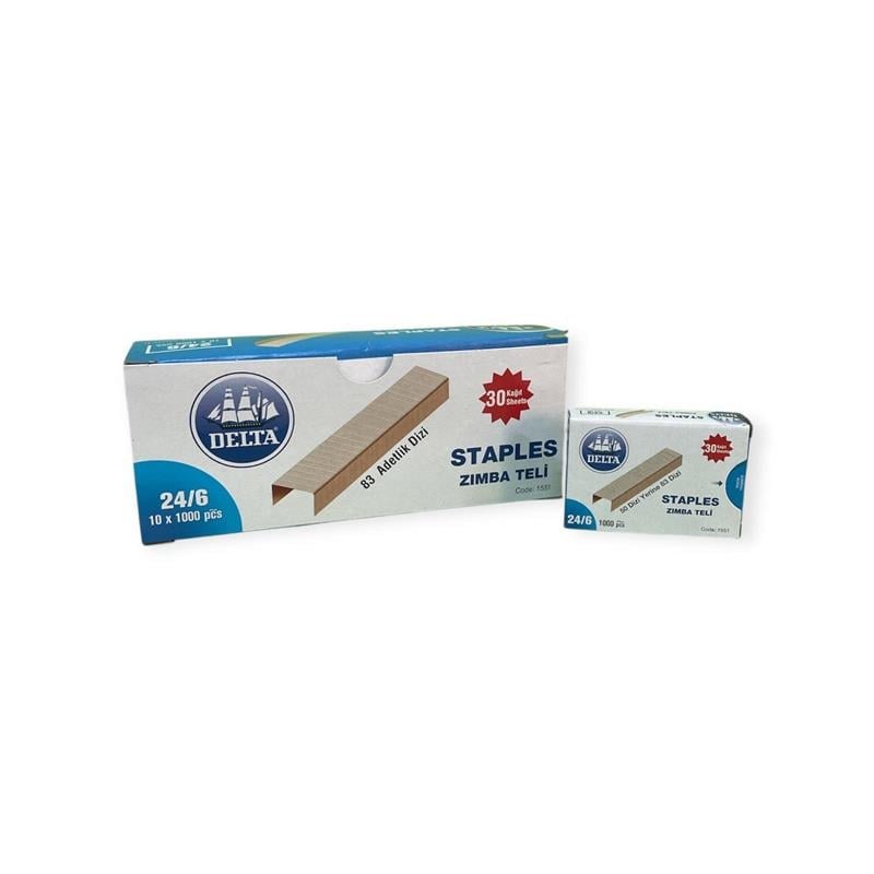Zımba Teli- Delta 24/6 Eko Paket Sarı