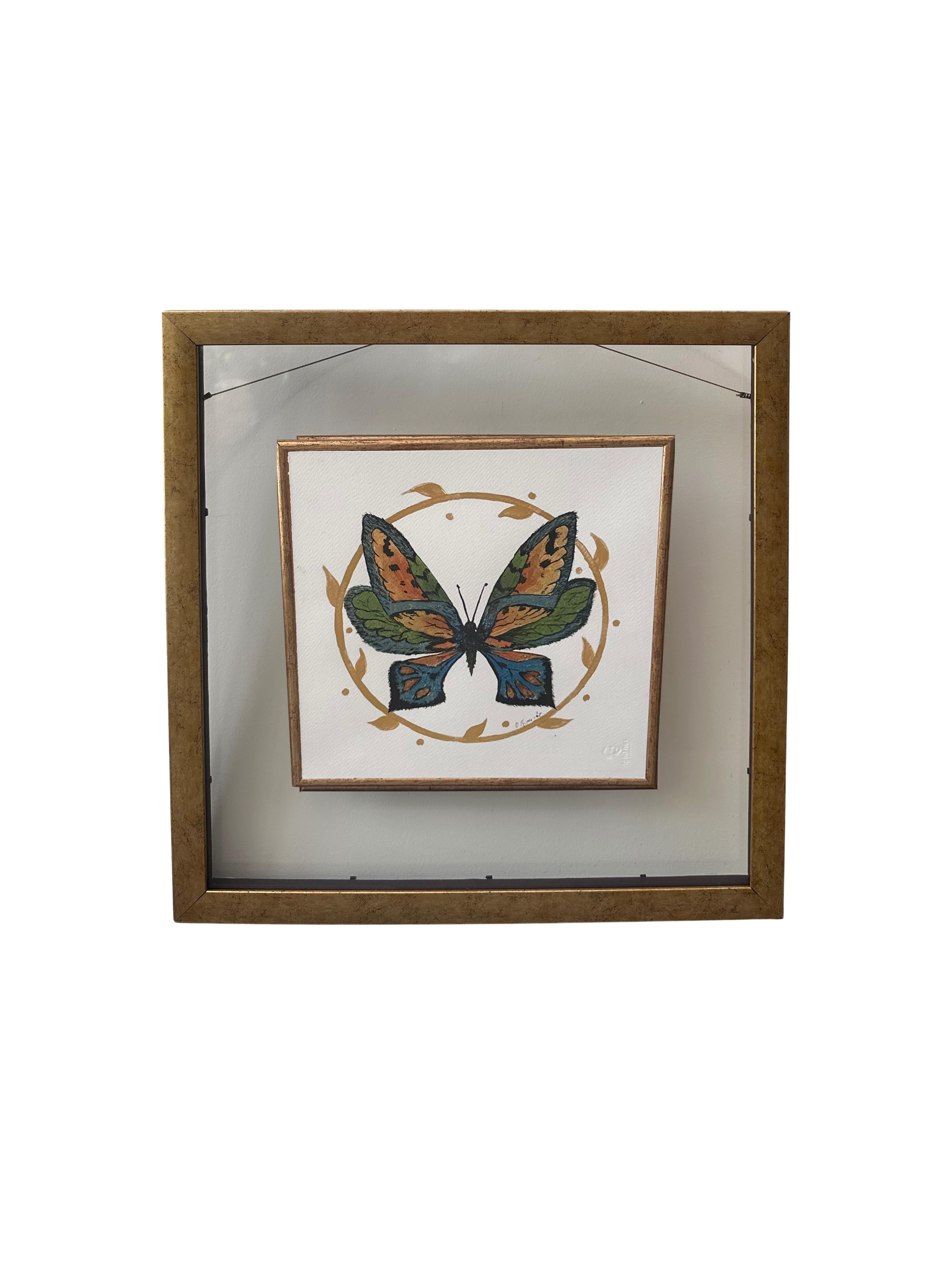 Kelebek El Boyama Tablo